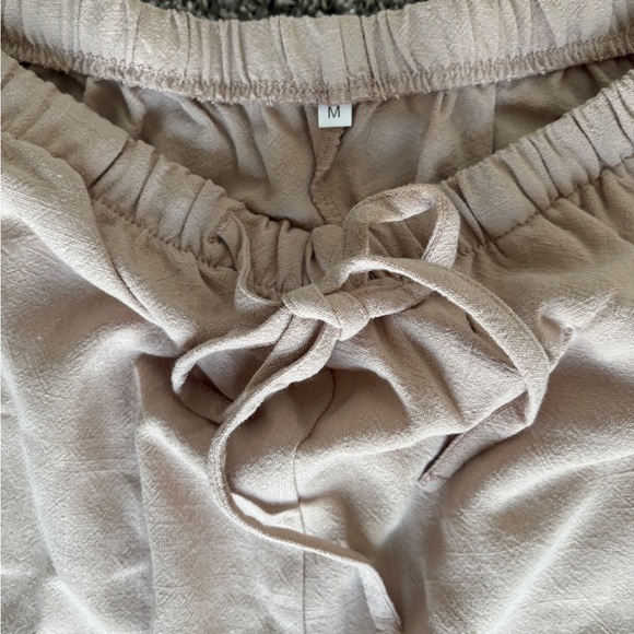 Beige Linen Pants - Picture 3 of 4